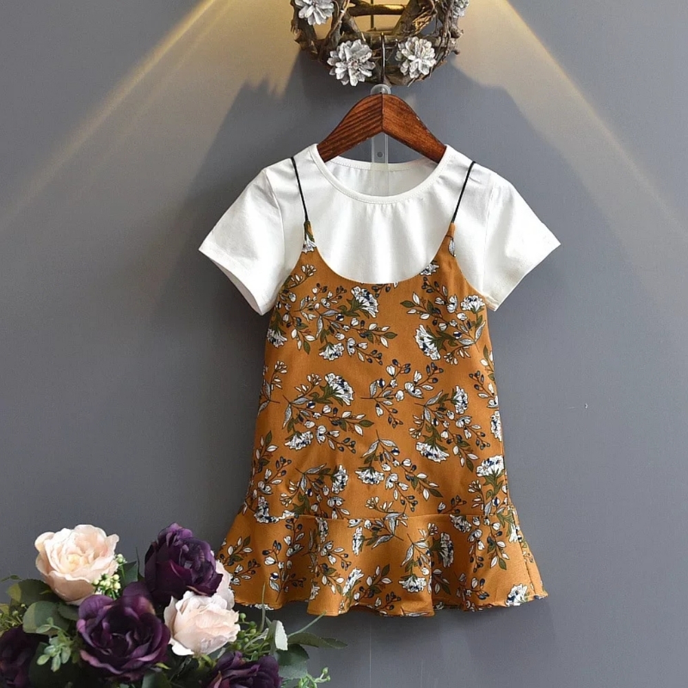 Girls Garden Floral Summer Dress
